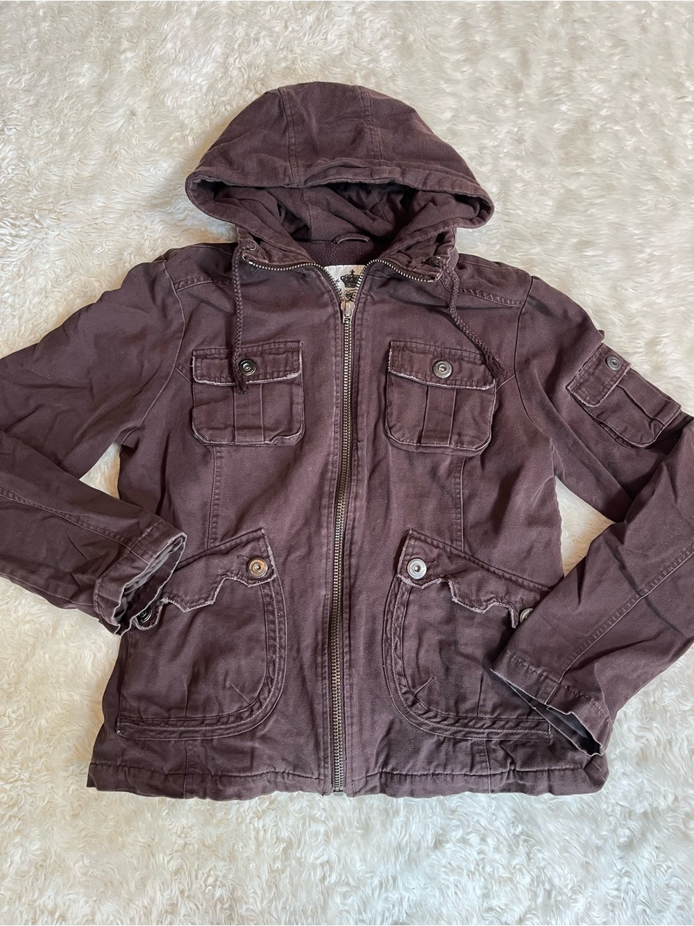 BB Dakota Bella Swan Jacket Y2K Brown Size Large